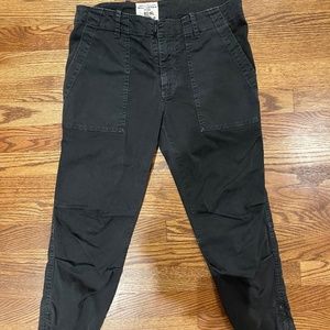 Nili Lotan Cropped Military Pant - Colour Carbon